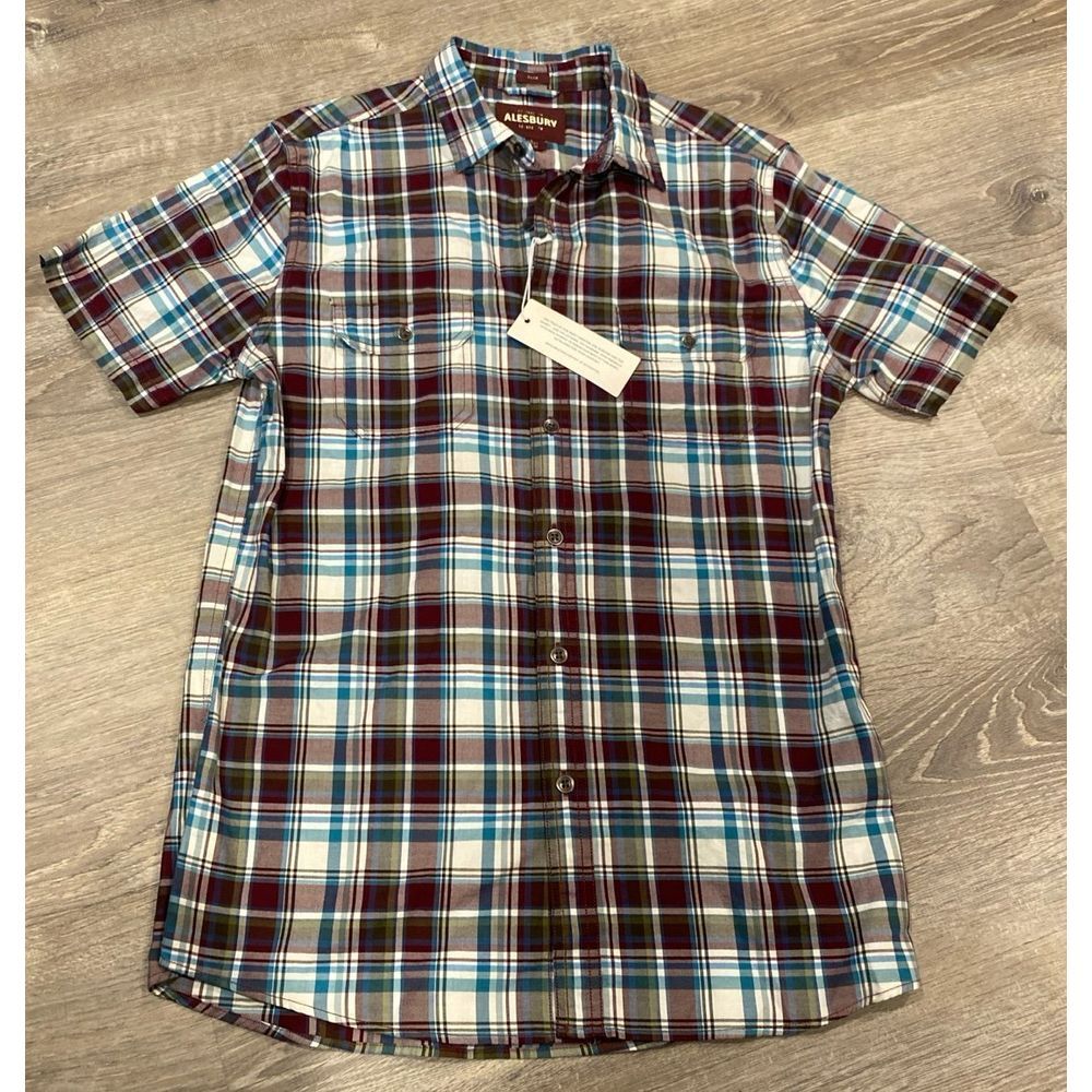 Men's‎ Alesbury Short Sleeve Flannel size small